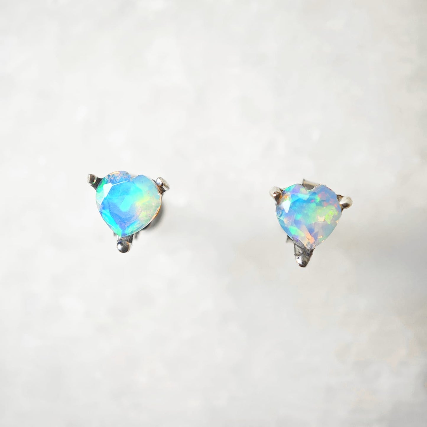 Heart Opal Earring