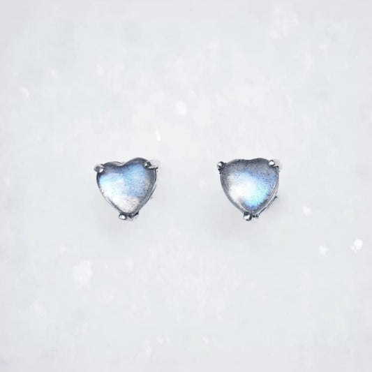 Moonlight Heart Earring