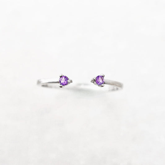 Amethyst Open Ring