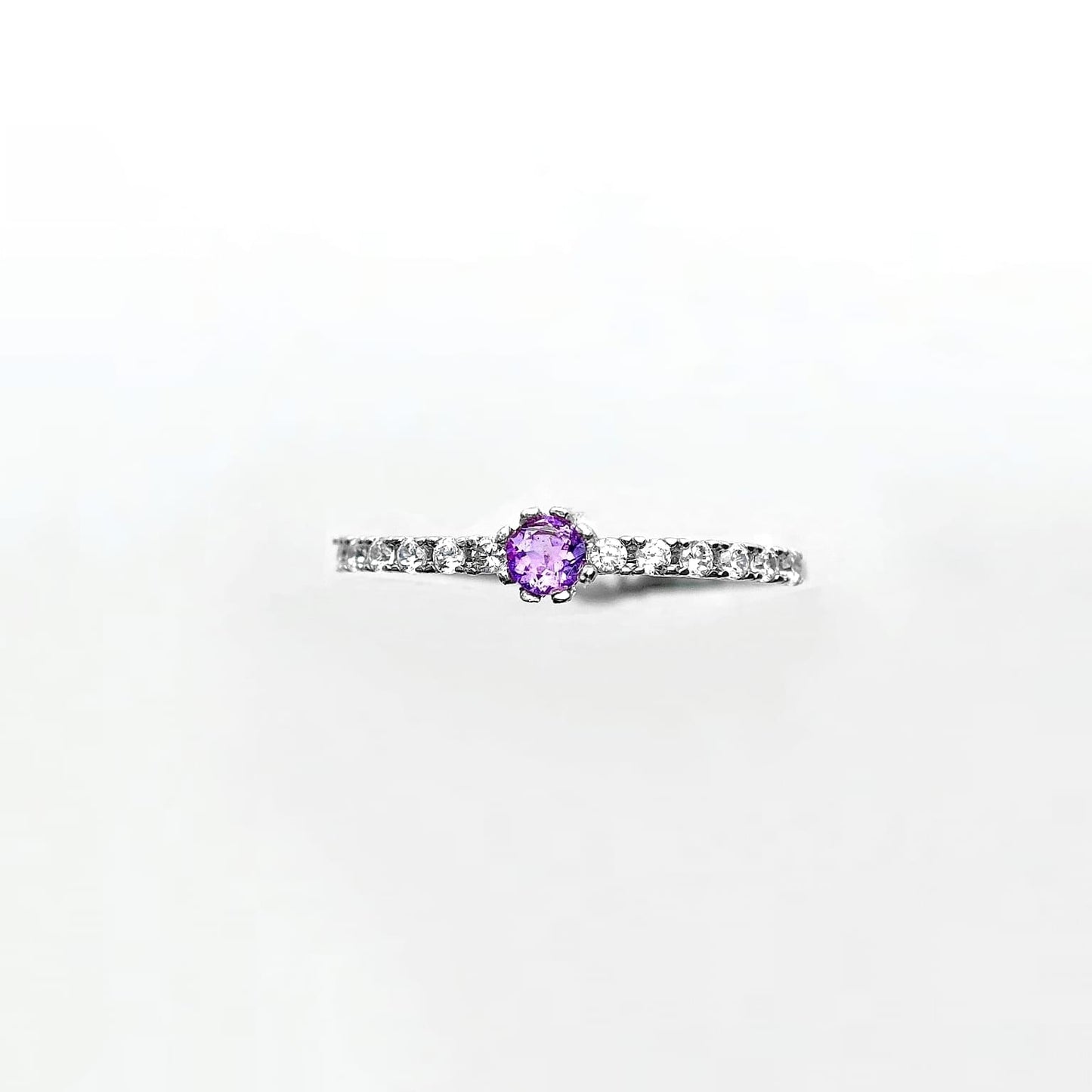 Amethyst Dainty Ring