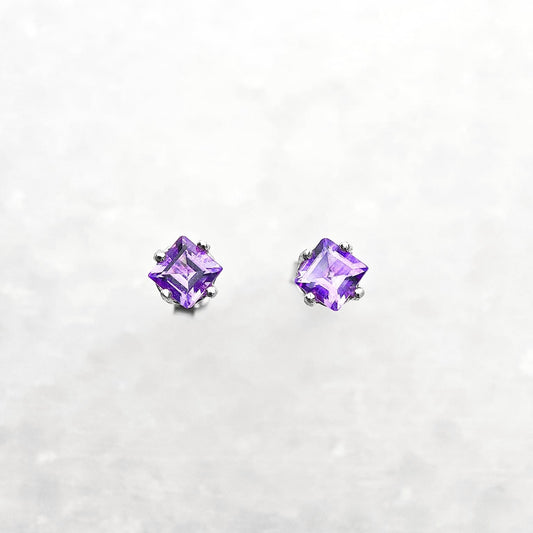 Princess Amethyst Earring