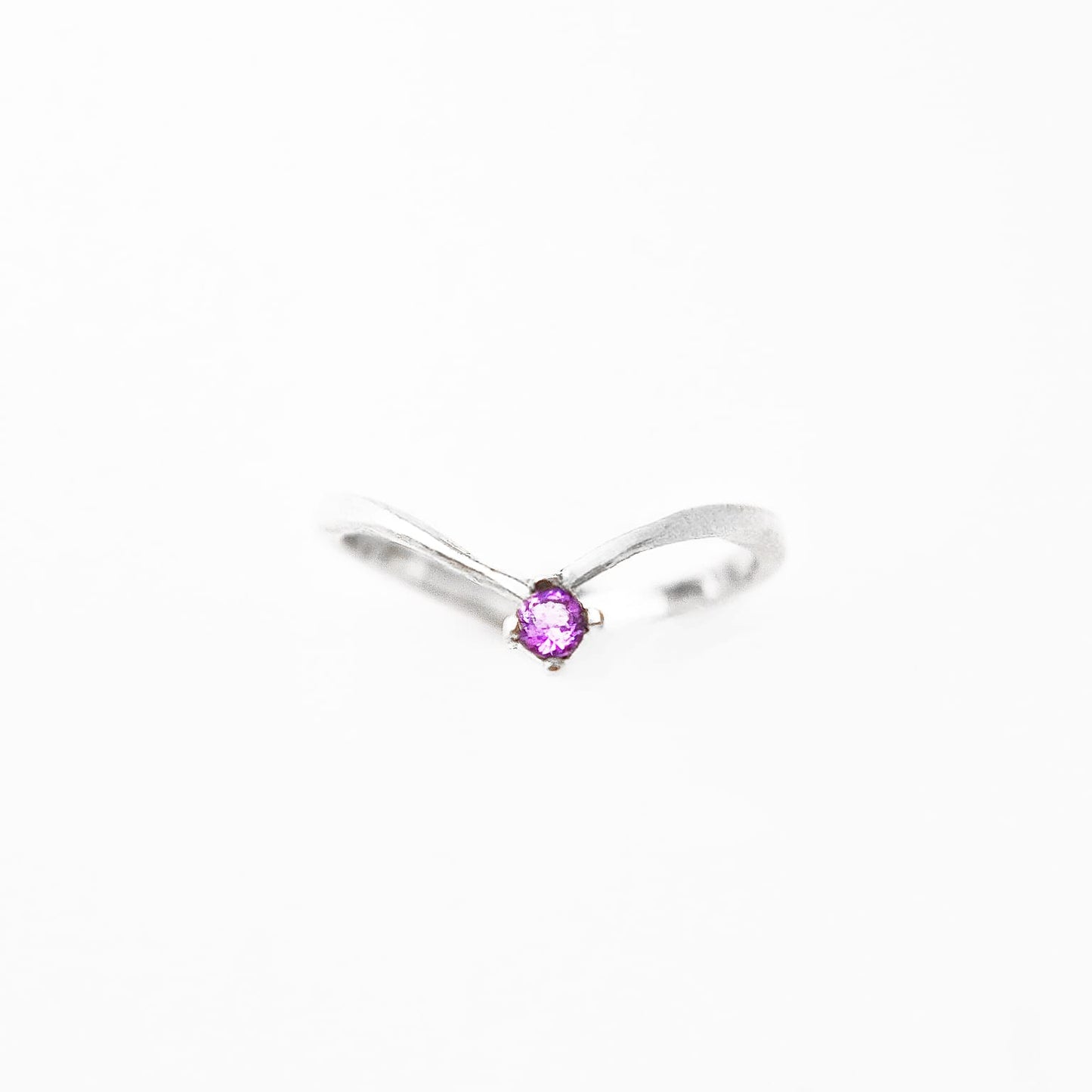 Amethyst V Ring