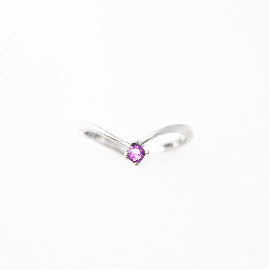 Amethyst V Ring