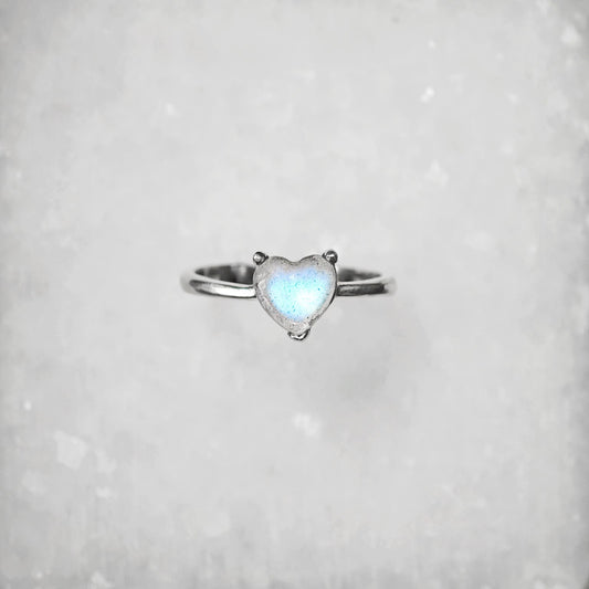 Moonlight Heart Ring